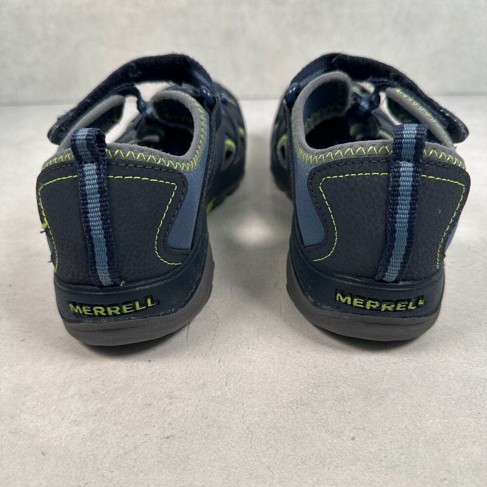 Merrell Women's Navy and Lime Sport Sandals - Picture 7 of 10